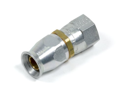 Fitting - Hose End - PTFE Racing Hose - Straight - 6 AN Hose to 6 AN Female - Steel - Natural - Each
