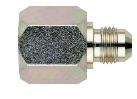 Fitting - Adapter - Straight - 10 AN Female to 6 AN Male - Steel - Zinc Plated - Each