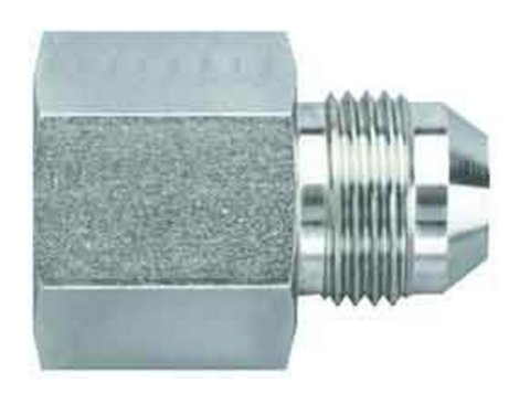 Fitting - Adapter - Straight - 12 AN Female to 10 AN Male - Steel - Zinc Plated - Each