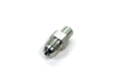 Fitting - Adapter - Straight - 6 AN Male to 1/8 in NPT Male - Steel - Zinc Oxide - Each