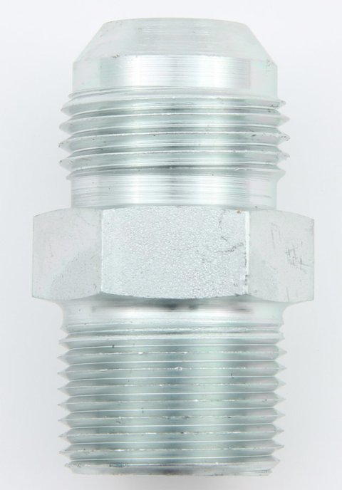 Fitting - Adapter - Straight - 12 AN Male to 3/4 in NPT Male - Steel - Zinc Plated - Each