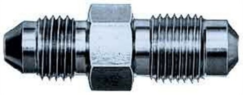 Fitting - Adapter - Straight - 4 AN Male to 10 mm x 1.25 Male - Steel - Zinc Oxide - Pair