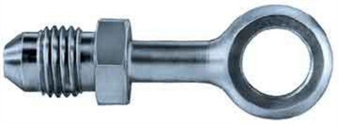 Fitting - Adapter Banjo - Straight - 3 AN Male to 10 mm Banjo - Steel - Zinc Oxide - Pair