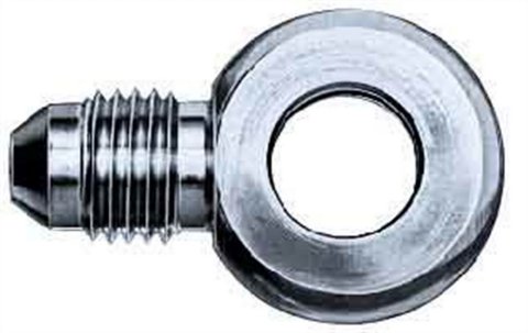 Fitting - Adapter Banjo - Straight - 3 AN Male to 3/8 in Banjo - Steel - Zinc Oxide - Pair
