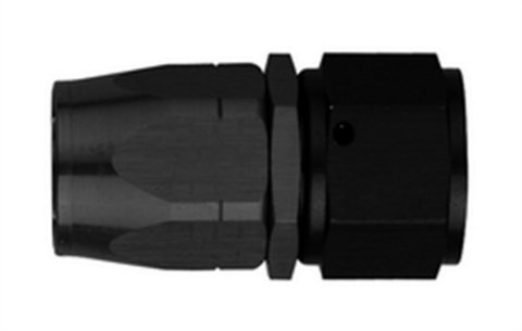 Fitting - Hose End - AQP/Startlite - Straight - 6 AN Hose to 6 AN Female - Aluminum - Black Anodized - Each