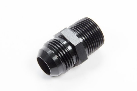 Fitting - Adapter - Straight - 12 AN Male to 3/4 in NPT Male - Aluminum - Black Anodized - Each