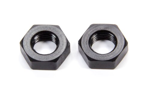 Bulkhead Fitting Nut - 3 AN - Aluminum - Black Anodized - Pair
