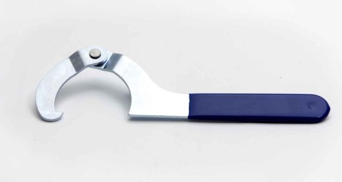 Spanner Wrench - Coil-Over - Adjustable - Blue Rubber Handle - Steel - Zinc Oxide - Each