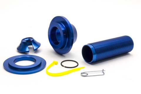 Coil-Over Kit - 5 in OD Spring - 2.17 in Shock - 7 in Sleeve - Aluminum - Blue Anodized - AFCO Big Body Steel Shock - Kit