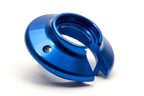 Coil-Over Spring Seat - 2.625 in Spring - Aluminum - Blue Anodized - AFCO Big Body Aluminum Shock - Each