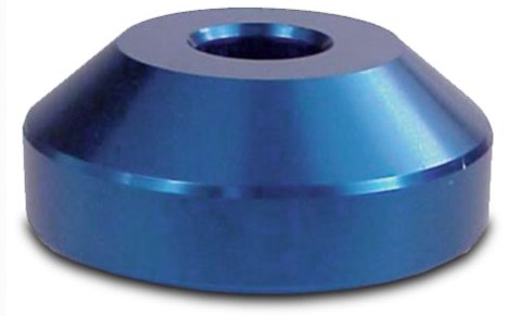 Shock Bumper Cone - 1.8 in OD - 0.72 in Tall - Shock Mount - AFCO Shock Bumpers - Requires Blue / Yellow / Red Convoluted Bumpers - Aluminum - Blue Anodized - Each