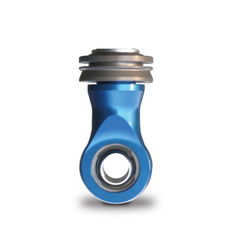 Shock End - Spherical - 1 in Longer Big Body - Aluminum - Blue Anodized - 11t / 13t / 21/26t / 35 Series - Each
