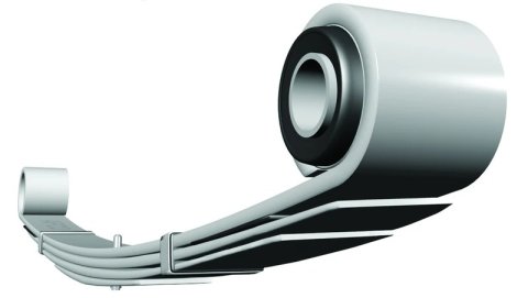 Leaf Spring - Multi-Leaf - 6.375 in Arch - 205 lb/in Spring Rate - 3000-3400 lb Car Weight - Steel - Natural - Camaro Style - Each