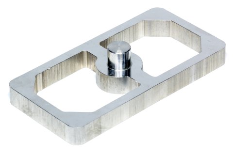 Leaf Spring Block - 0.5 in Height - 2.5 in Width - 5 in Length - 5/8 in Diameter Pin - Aluminum - Natural - Universal - Each