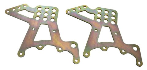 Torque Link Bracket - Bolt-On - Multiple Holes - Forward Mount - Steel - Natural - Upper - Quick Change Rear Ends - Pair