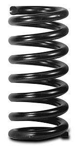Coil Spring - Conventional - 5.5 in OD - 11 in Length - 1100 lb/in Spring Rate - Front - Stock Appearing - Steel - Black Powder Coat - Each