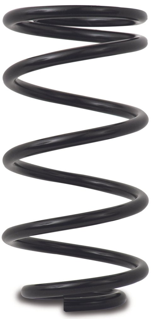 Coil Spring - Conventional - 5.5 in OD - 12 in Length - 200 lb/in Spring Rate - Single Pigtail - Steel - Black Powder Coat - Each