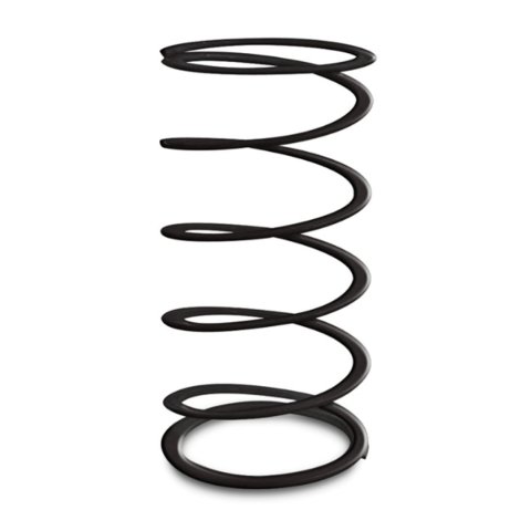 Coil Spring - Take Up - 2.625 in ID - 5.25 in Length - 5 lb Spring Rate - Steel - Black Powder Coat - Each