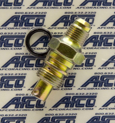 Fitting - Adapter - Straight - 6 AN Male to 8 AN Male O-Ring - Pressure Side - Steel - Cadmium - AFCO / TC Style Power Steering Systems - Each