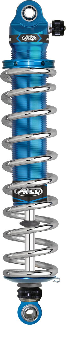Shock - Eliminator Series - Twintube - 11.00 in Compressed / 14.90 in Extended - Double Adjustable - Threaded Aluminum - Blue Anodized - Kit