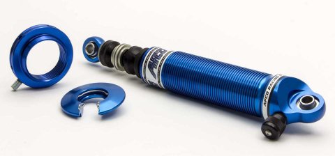 Shock - Big Gun Series - Twintube - 13.00 in Compressed / 18.92 in Extended - Double Adjustable - Threaded Aluminum - Blue Anodized - Kit