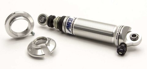 Shock - Pro Touring Series - Twintube - 14.00 in Compressed / 20.90 in Extended - Double Adjustable - Threaded Aluminum - Natural - Kit