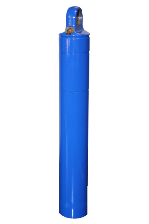 Shock Body - Steel - Blue Paint - Schrader Valve - 7 in Shock - Each