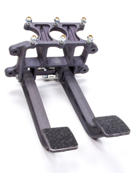 Pedal Assembly - Brake / Clutch - 6.25 to 1 Ratio - Reverse Swing Mount - Balance Bar - Aluminum - Black Anodized - Universal - Each