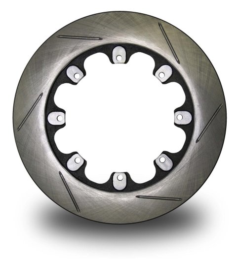 Brake Rotor - Pillar Vane - 11.750 in OD - 0.810 in Thick - 8 x 7.000 in Bolt Pattern - LH Slotted - Iron - Natural - Each