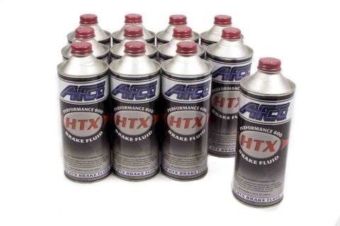 Brake Fluid - High Performance HTX - DOT 4 - Glycol - 16.9 oz Bottle - Set of 12