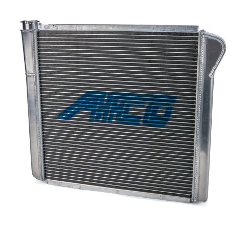 Radiator - 25 in W x 19 in H x 3 in D - Driver Side Inlet - Passenger Side Outlet - Aluminum - Natural - Each