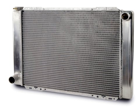 Radiator - 27.5 in W x 20 in H x 3 in D - Passenger Side Inlet - Driver Side Outlet - Aluminum - Natural - Each