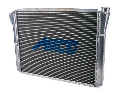 Radiator - 26 in W x 19 in H x 3 in D - Passenger Side Inlet - Passenger Side Outlet - Aluminum - Natural - Each