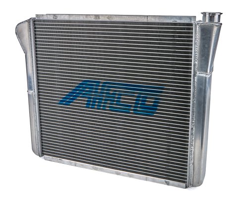 Radiator - 24 in W x 19 in H x 3 in D - Passenger Side Inlet - Passenger Side Outlet - Aluminum - Natural - Each