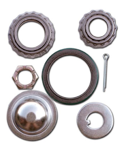 Wheel Bearing Kit - Inner and Outer - Hub Seal / Spindle Nut / Dust Cap / Cotter Pin - Steel - GM Metric - Kit