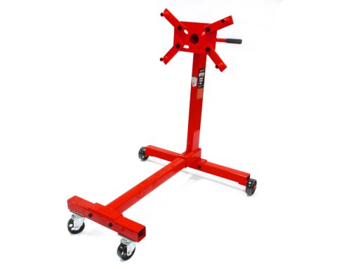 Engine Stand - 4 Leg - 1000 lb Capacity - Steel - Red Powder Coat - Each