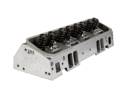 Cylinder Head - SBC Enforcer - Assembled - 2.020 / 1.600 in Valves - 195 cc Intake - 64 cc Chamber - 1.580 in Springs - Straight Plug - Aluminum - Small Block Chevy - Each