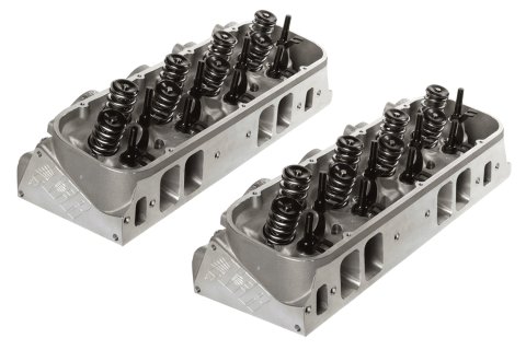 Cylinder Head - Magnum Comp - Assembled - 2.300 / 1.880 in Valves - 325 cc Intake - 117 cc Chamber - 1.625 in Springs - Angle Plug - Aluminum - Big Block Chevy - Pair