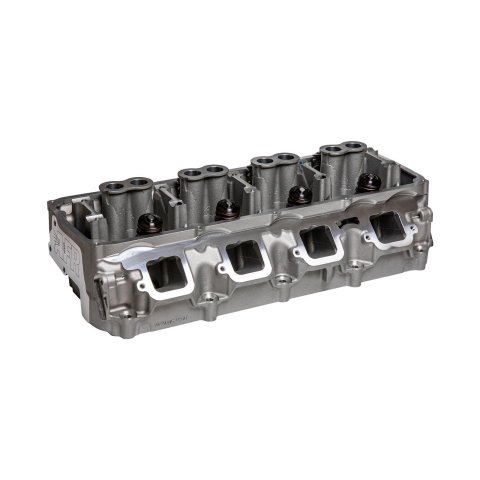 Cylinder Head - Black Hawk - Assembled - Passenger Side - 2.050 / 1.590 in Valves - 185 cc Intake - 69 cc Chamber - 1.290 in Springs - Straight Plug - Aluminum - Mopar Gen III Hemi - Each