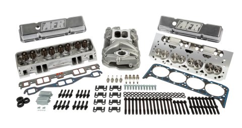 Top End Kit - Enforcer Series - Cylinder Heads / Valve Covers / Gaskets / Hardware / Intake Manifold / Spark Plugs - Aluminum - Natural - Small Block Chevy - Kit