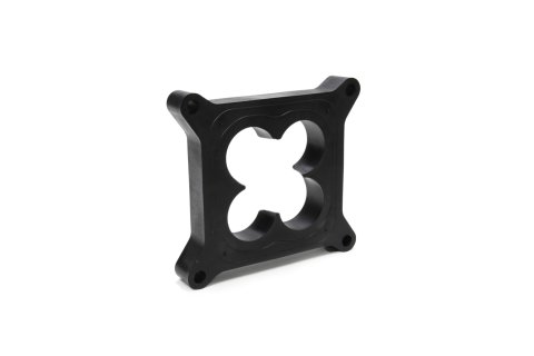 Carburetor Spacer - Lightweight - 1 in Thick - Open - Square Bore - Plastic - Black - Each