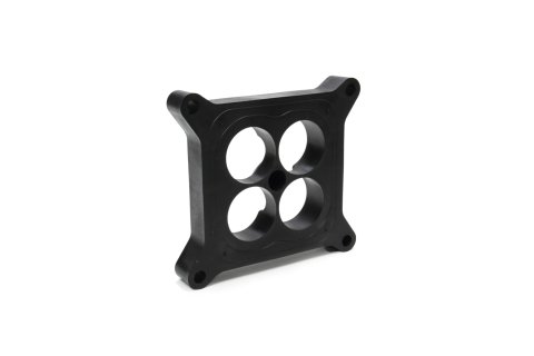 Carburetor Spacer - Lightweight - 1 in Thick - 4 Hole - Square Bore - Plastic - Black - Each