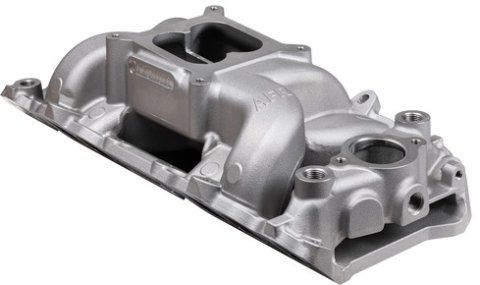 Intake Manifold - Square Bore - Dual Plane - Oval Port - Aluminum - Natural - Big Block Chevy - Each
