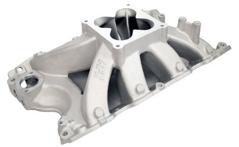 Intake Manifold - Bullitt - Dominator Flange - Single Plane - Aluminum - Natural - Big Block Ford - Each