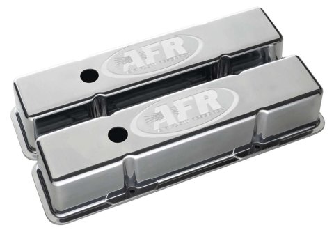 Valve Cover - Tall - Breather Holes - AFR Logo - Aluminum - Polished - Small Block Chevy - Pair