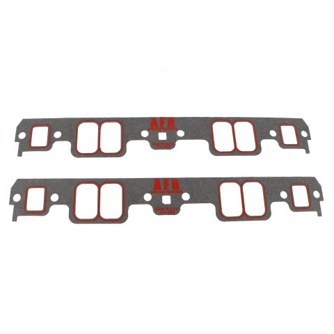 Intake Manifold Gasket - 0.06 in Thick - 1.28 x 2.09 in Rectangular Port - Composite - Small Block Chevy - Pair
