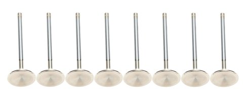 Exhaust Valve - 1.570 in Head - 8 mm Valve Stem - 5.030 in Long - Stainless - Small Block Ford - Set of 8