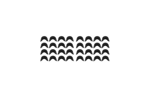 Valve Lock - 10 Degree - 8 mm Valve Stem - Standard Height - Steel - Black Oxide - Set of 16