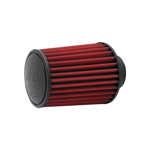Air Filter Element - DryFlow - Clamp-On - Conical - 6-1/4 in Base - 5-1/4 in Top Diameter - 7 in Tall - 2-3/4 in Flange - Synthetic - Red - Universal - Each