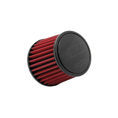 Air Filter Element - DryFlow - Clamp-On - Conical - 6 in Base - 5-1/8 in Top Diameter - 5-1/4 in Tall - 2-3/4 in Flange - Synthetic - Red - Universal - Each